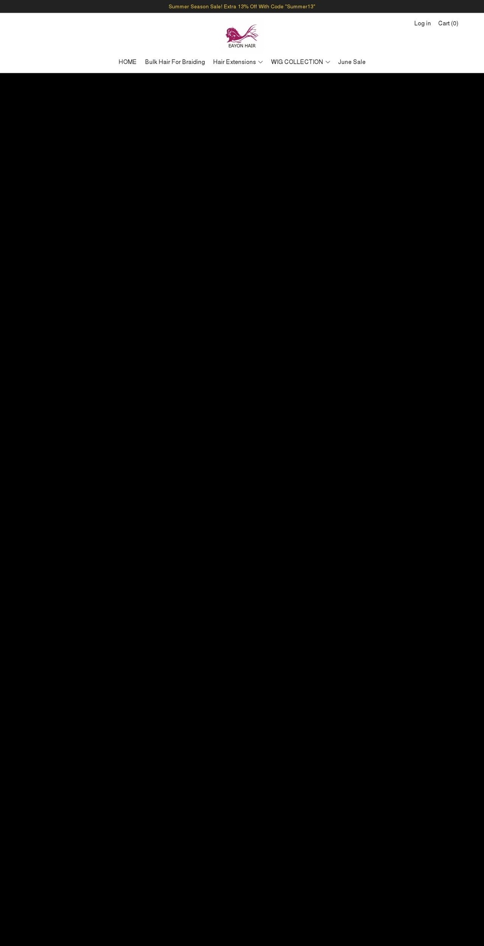 eayonhair.com shopify website screenshot