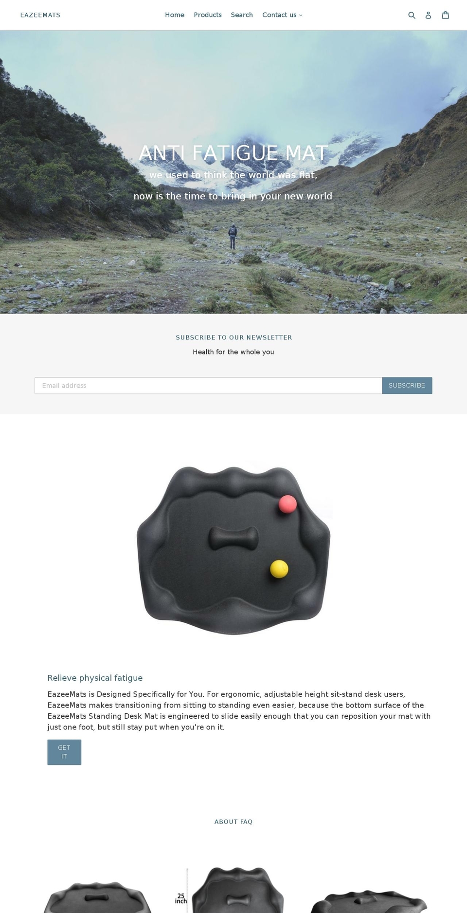 RELAX Shopify theme site example eazeemats.com