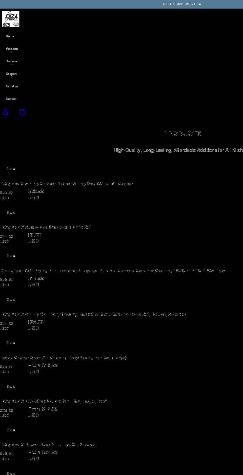 eazybrandz.com shopify website screenshot