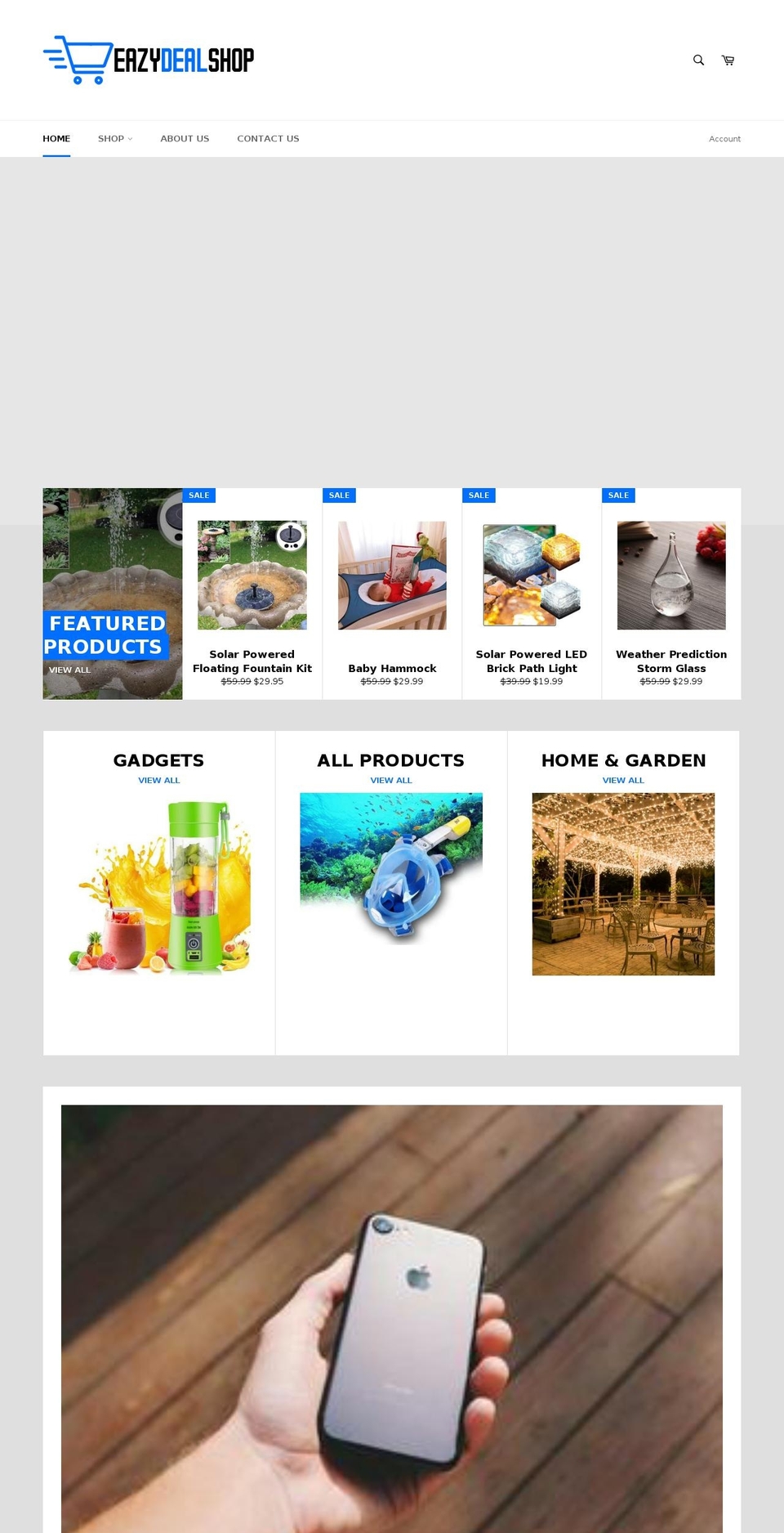 eazydealshop.com shopify website screenshot