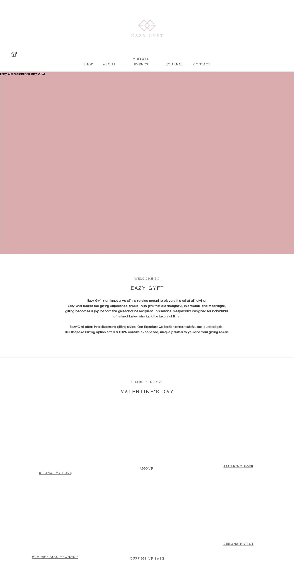 eazygyft.com shopify website screenshot