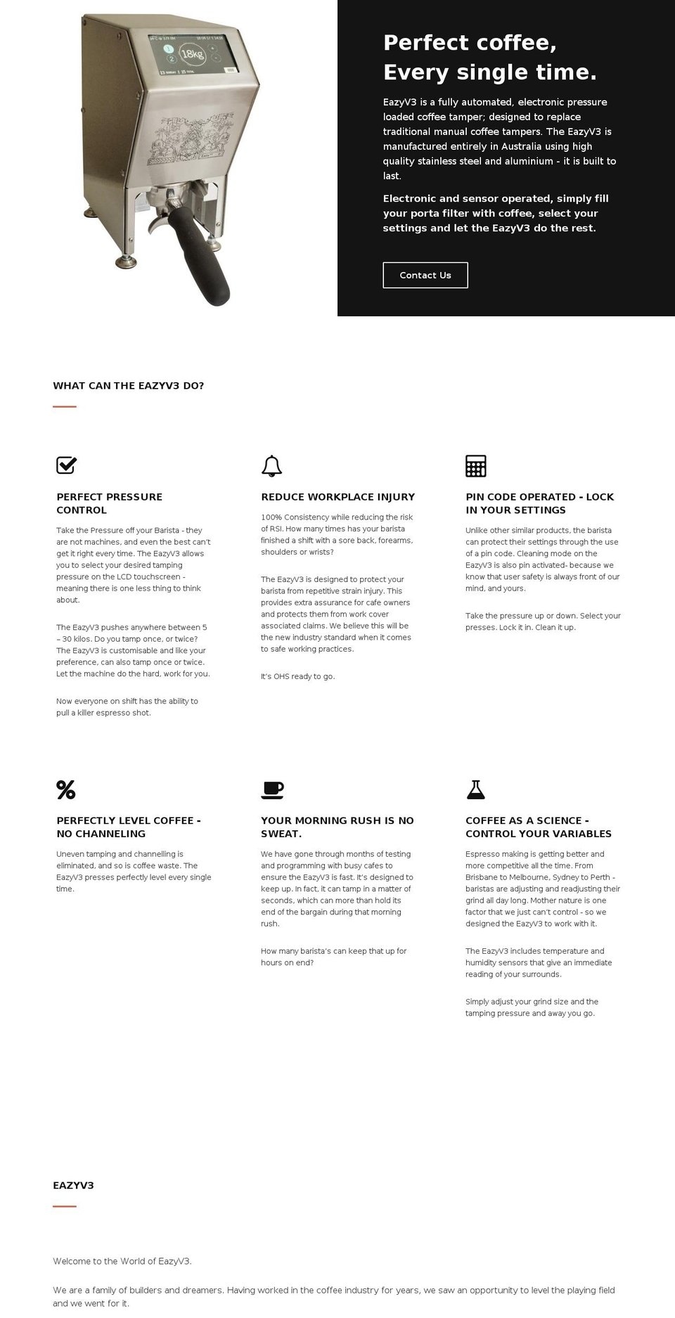 eazyv3.com.au shopify website screenshot
