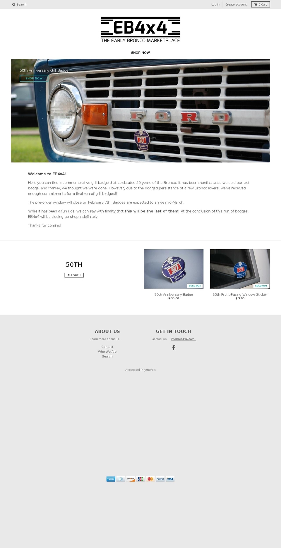 eb4x4.com shopify website screenshot