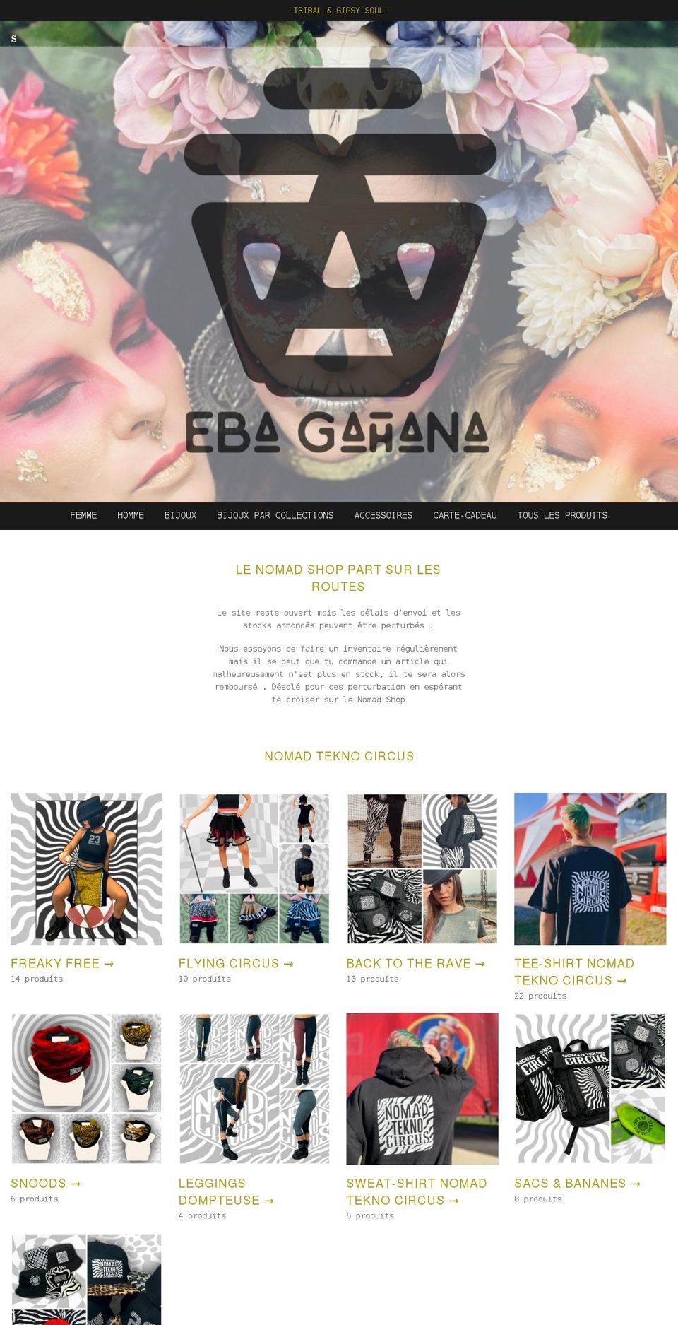 ebagahana.shop shopify website screenshot