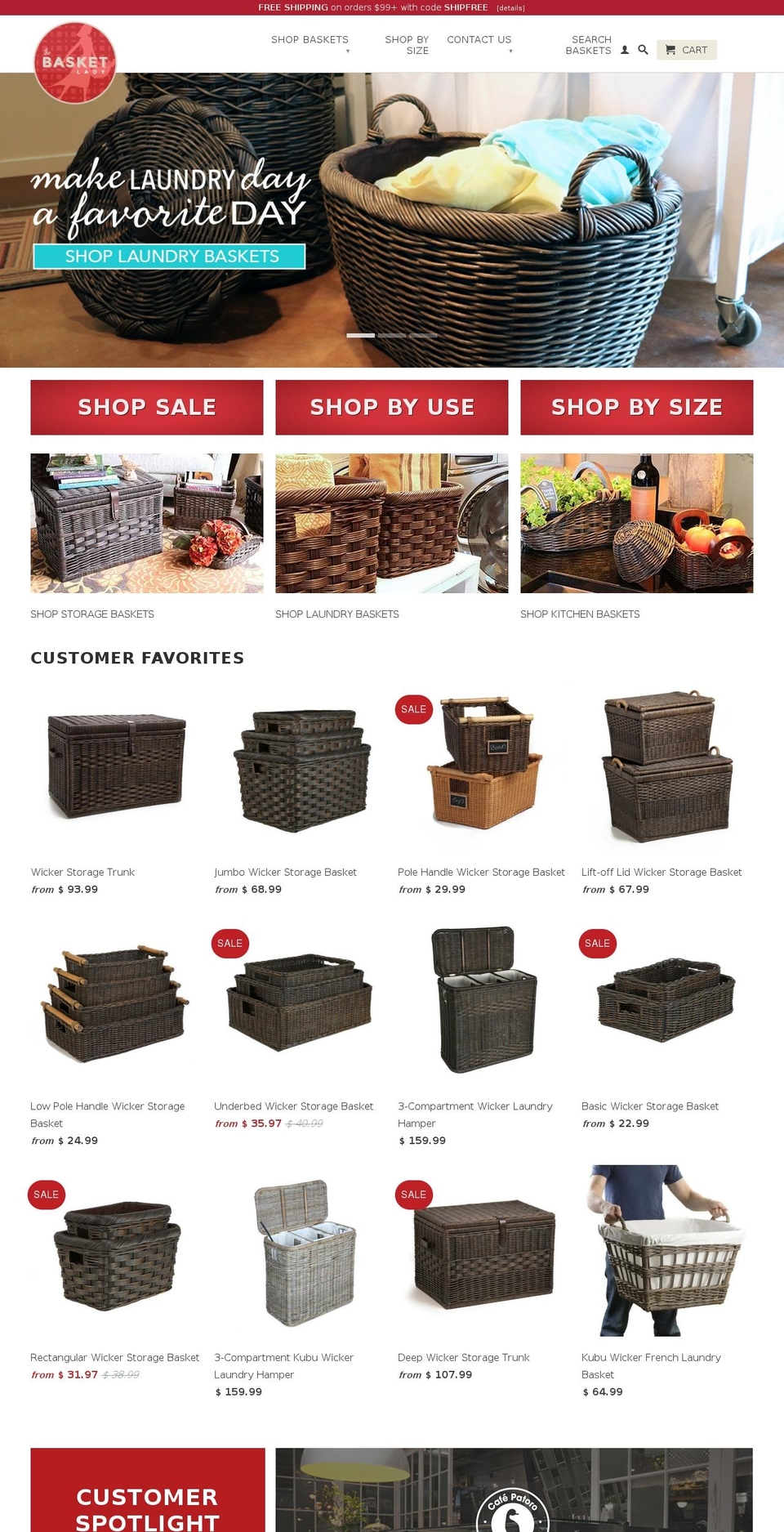 BasketLady NEW Discount Modification Shopify theme site example ebaskets.com