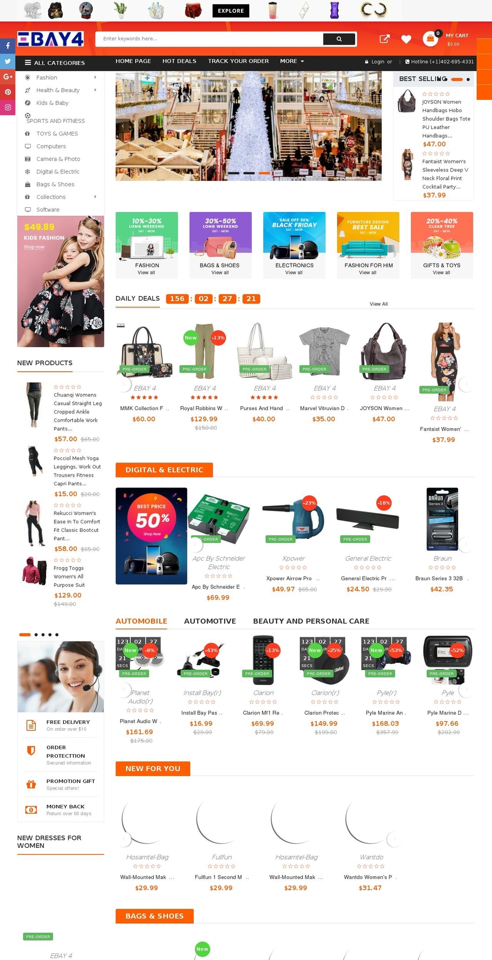 ebay4.com — Shopify storefront screenshot