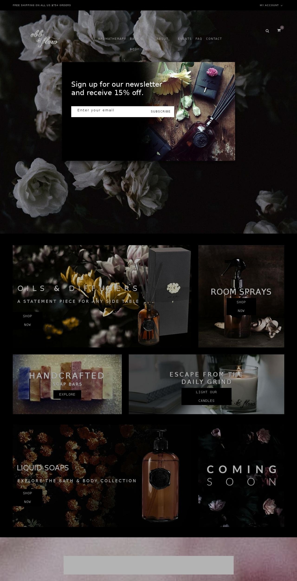 ebbandflownyc.com shopify website screenshot