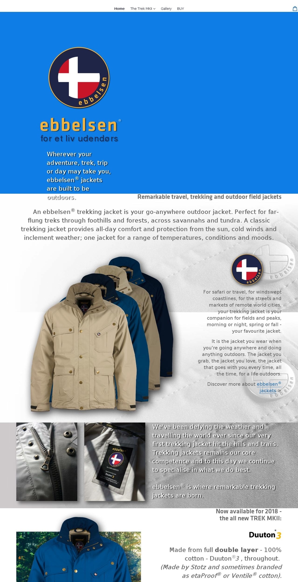 ebbelsen.net shopify website screenshot