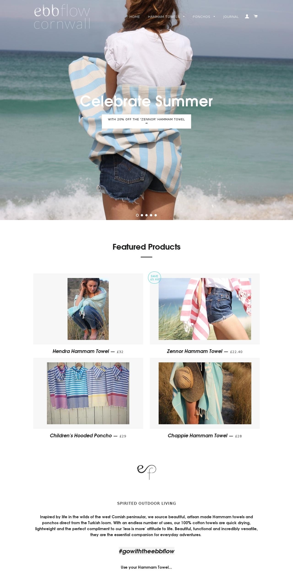 ebbflowcornwall.co.uk shopify website screenshot