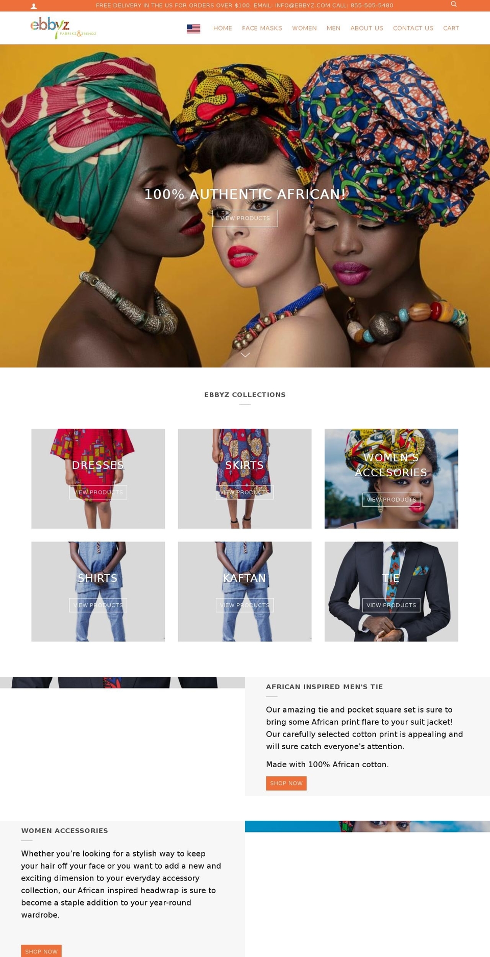 New Website Shopify theme site example ebbyz.com