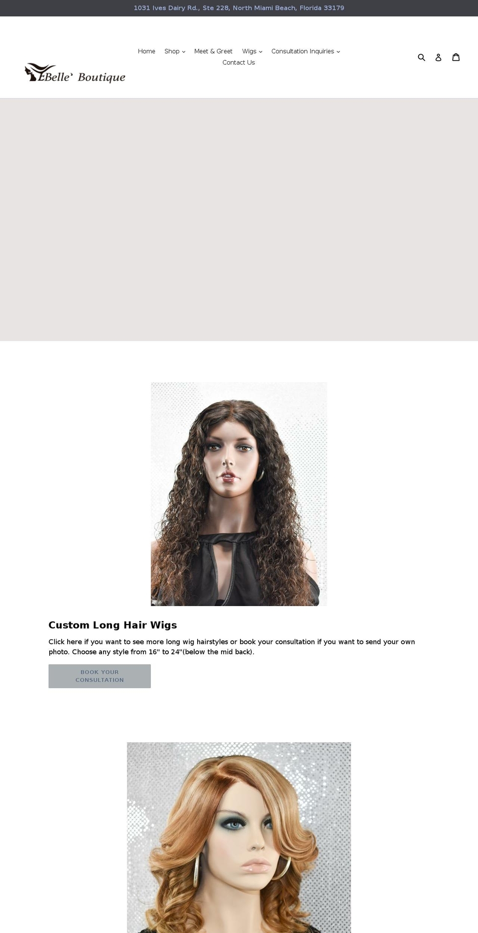 ebelleboutique.com — Shopify storefront screenshot