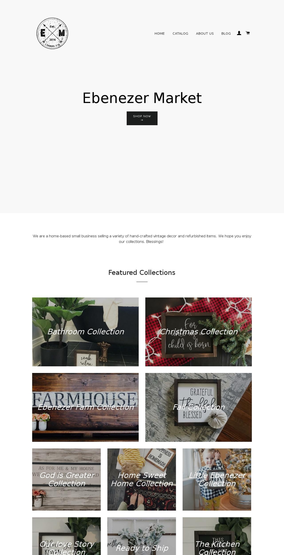 ebenezer-market.com — Shopify storefront screenshot