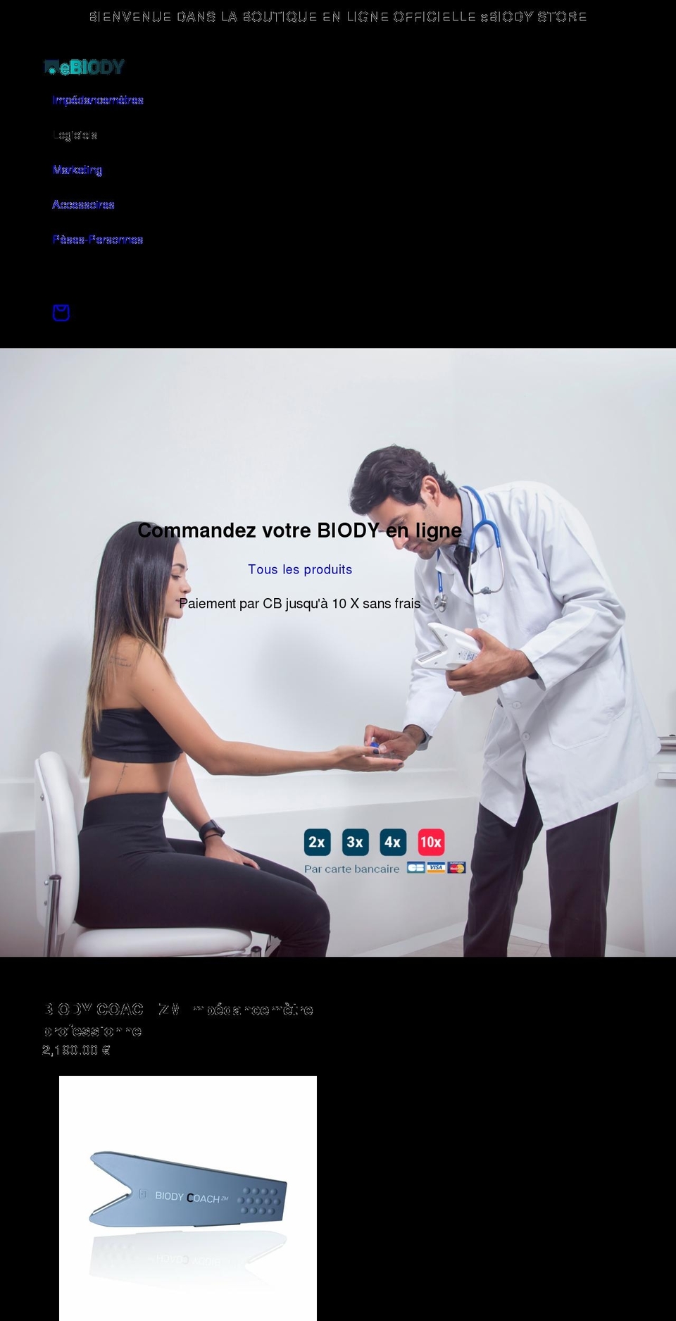ebiody-store.com — Shopify storefront screenshot