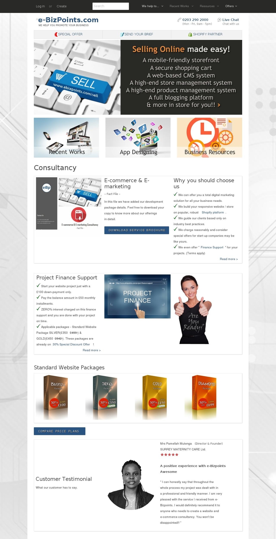 ebizpoints.com shopify website screenshot