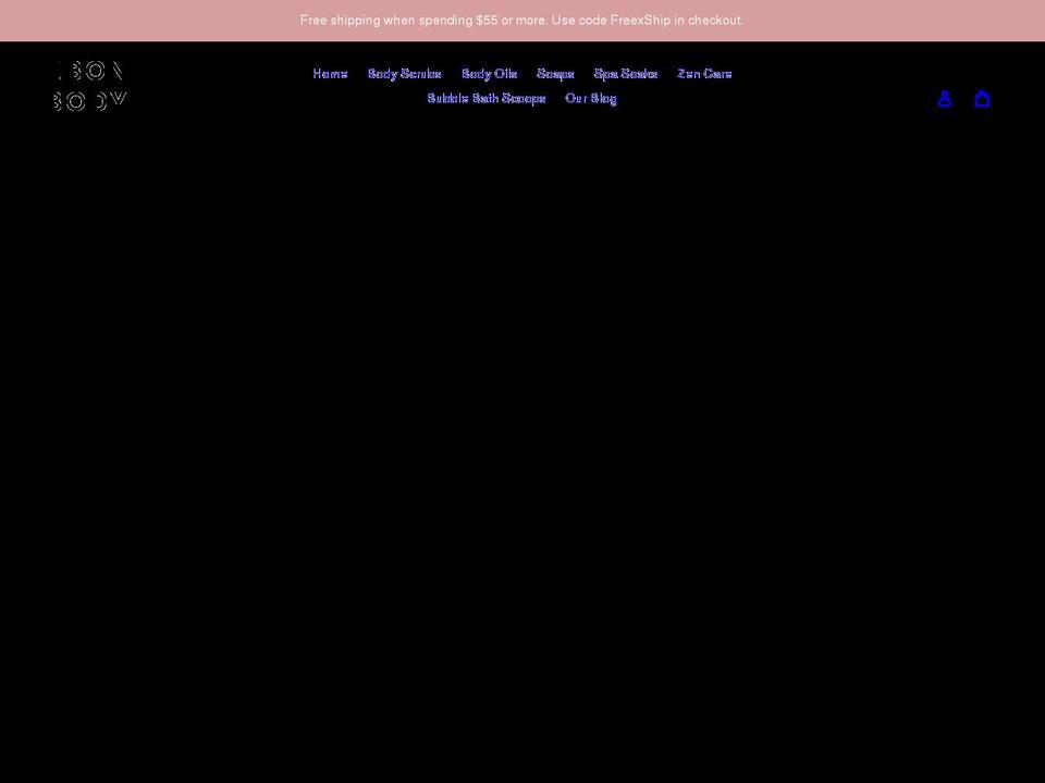 ebonbody.com shopify website screenshot