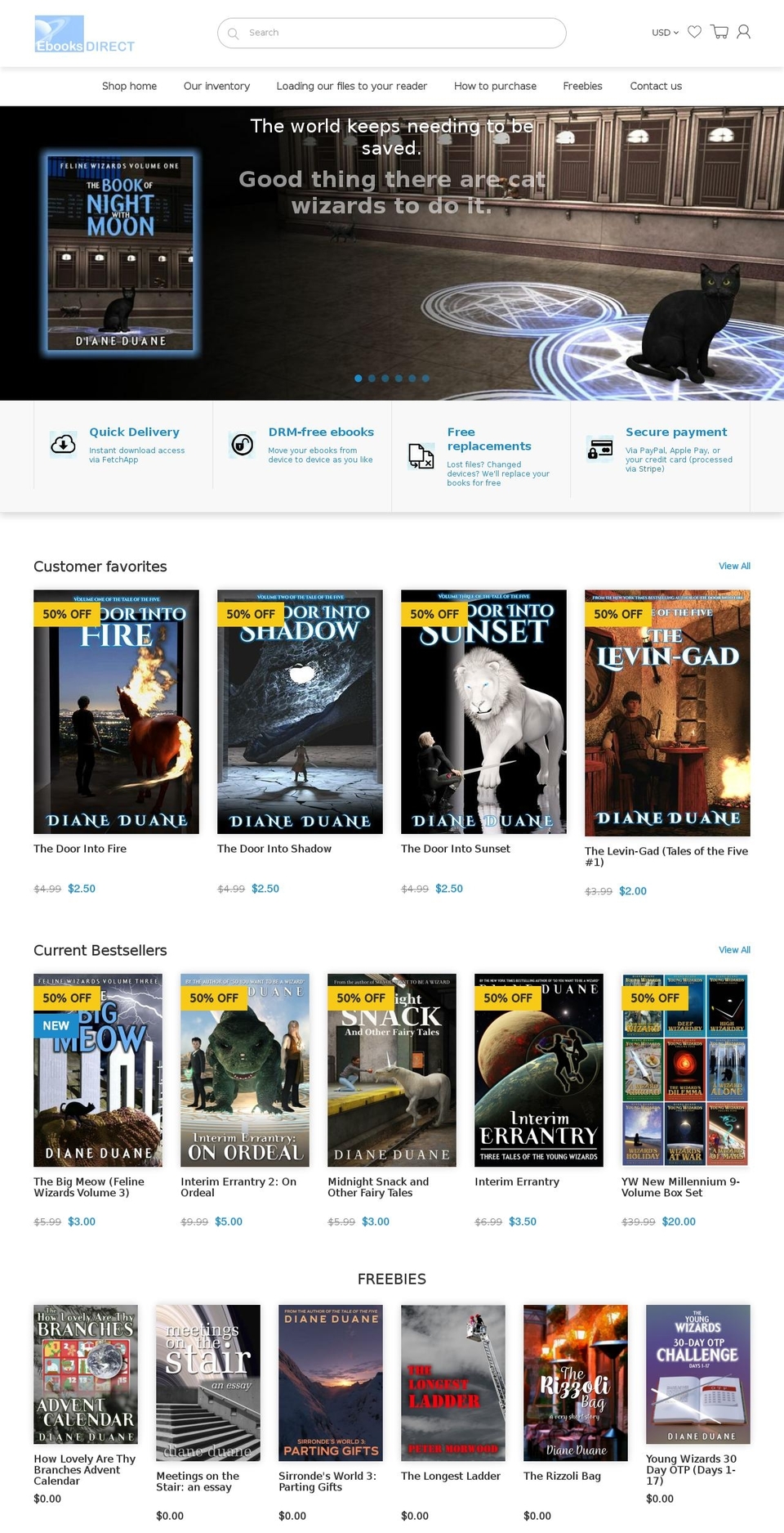 ebooks.direct shopify website screenshot