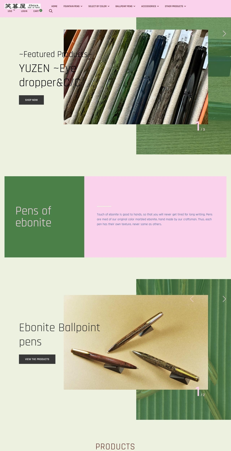 eboyashop.com — Shopify storefront screenshot