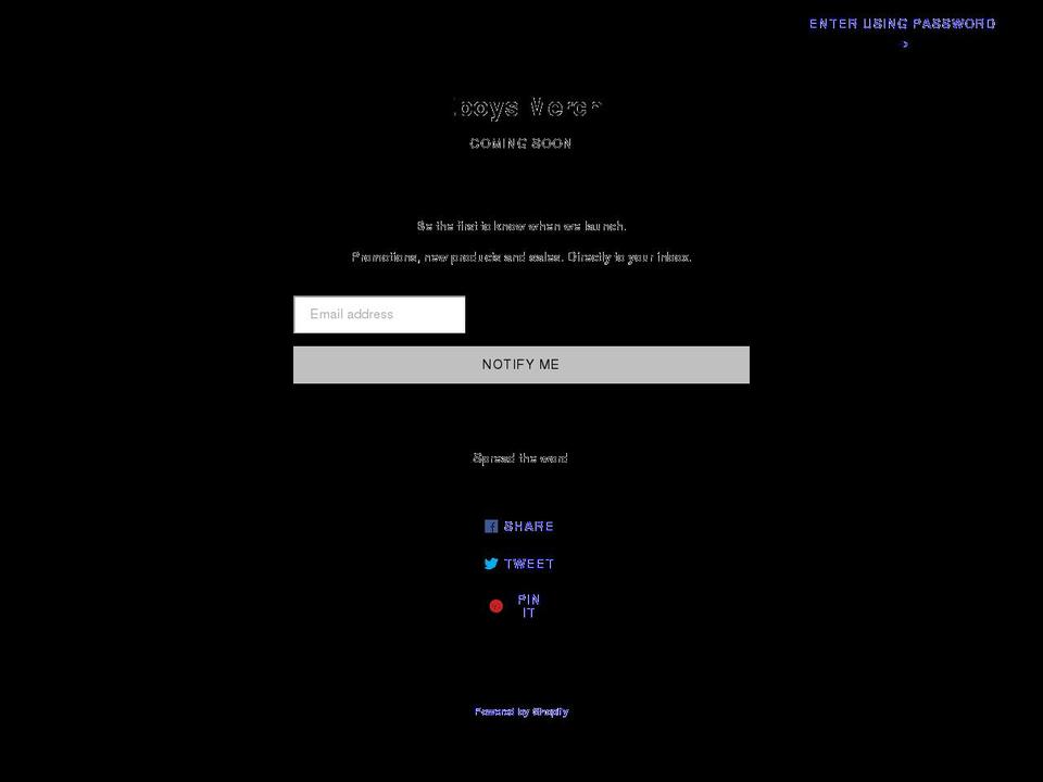 eboys.store shopify website screenshot