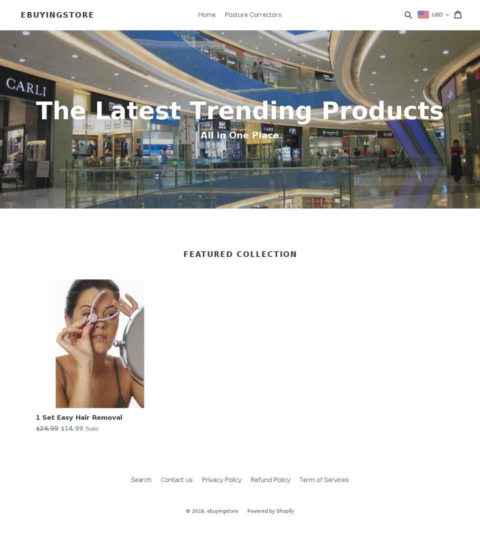 ebuyingstore.com — Shopify storefront screenshot