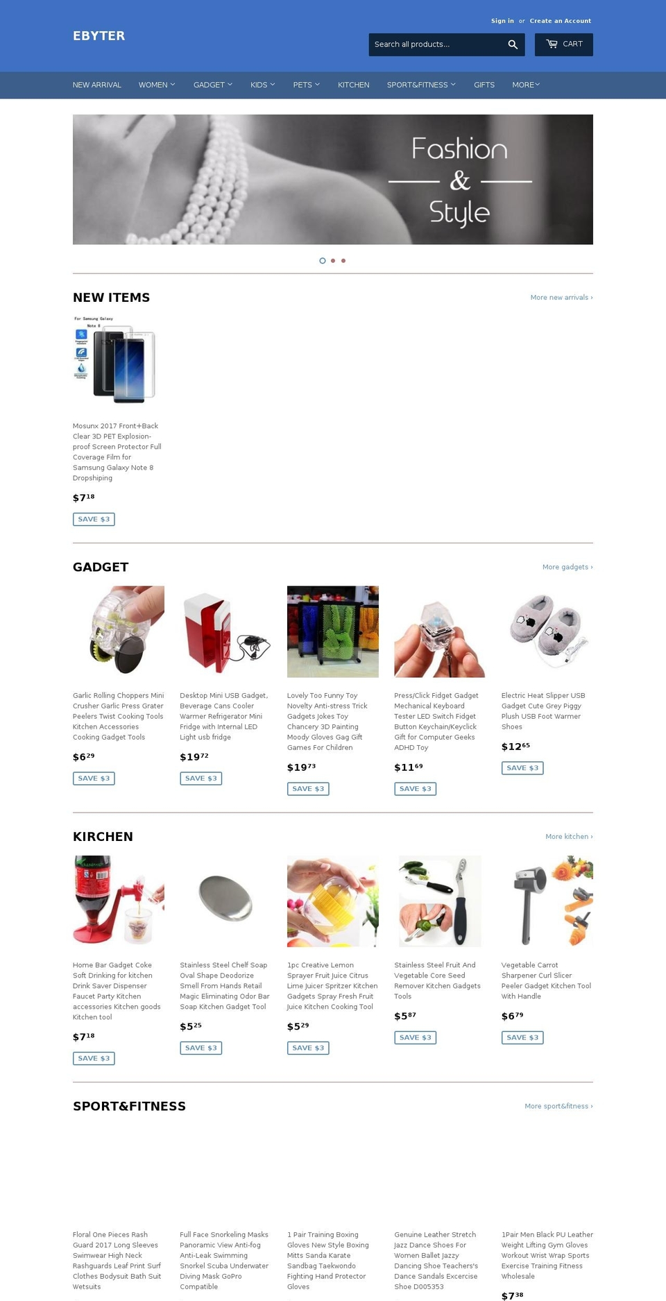 ebyter.com — Shopify storefront screenshot