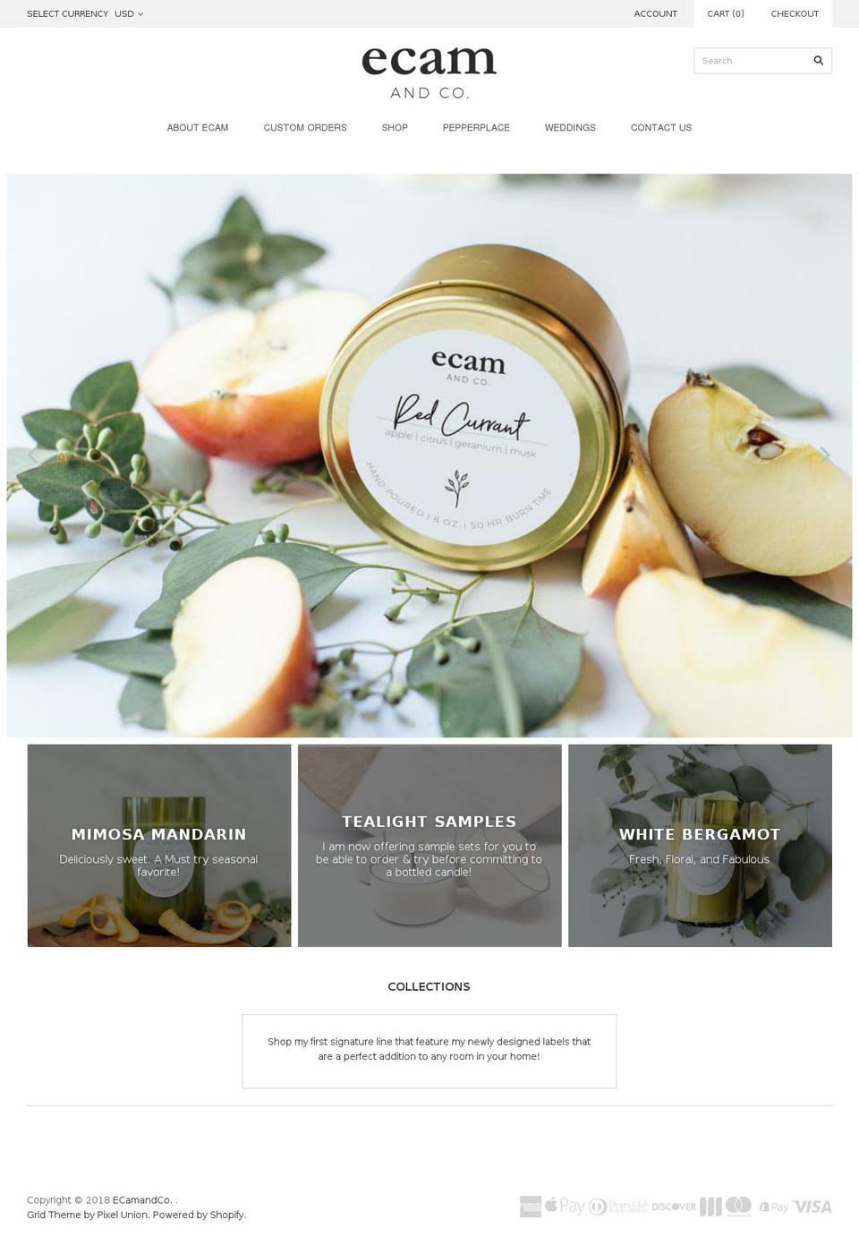 ecamandco.com — Shopify storefront screenshot