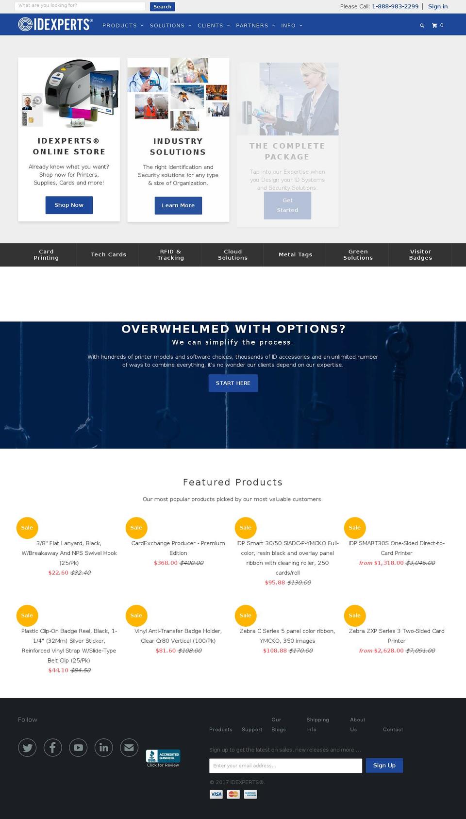 ecard-idexperts.com shopify website screenshot