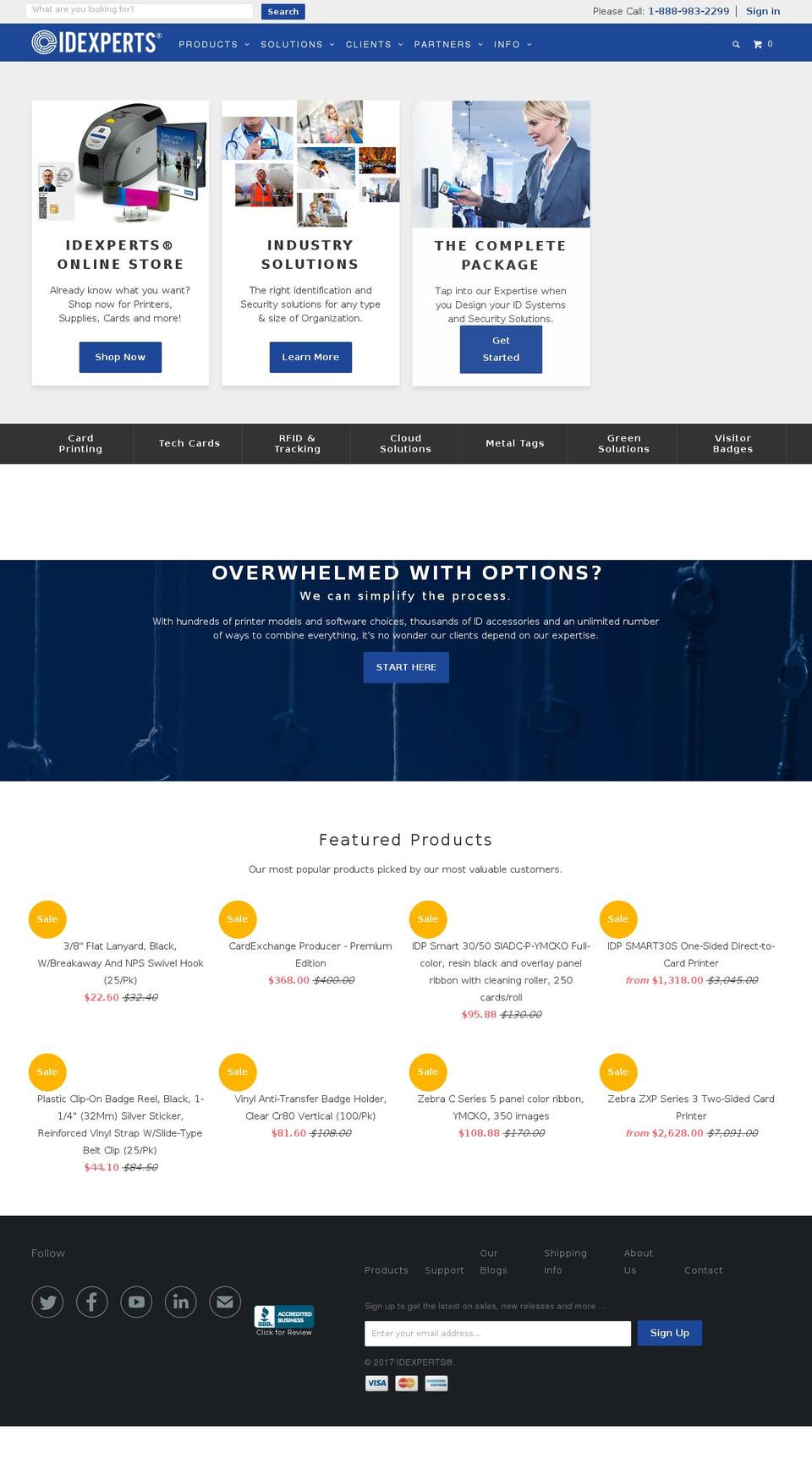 ecardidexperts.com shopify website screenshot