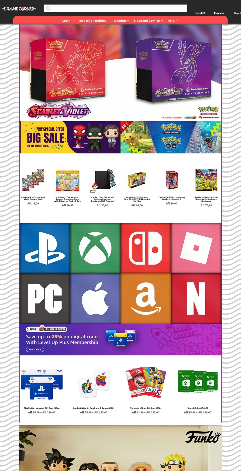 ecardsaruba.com — Shopify storefront screenshot