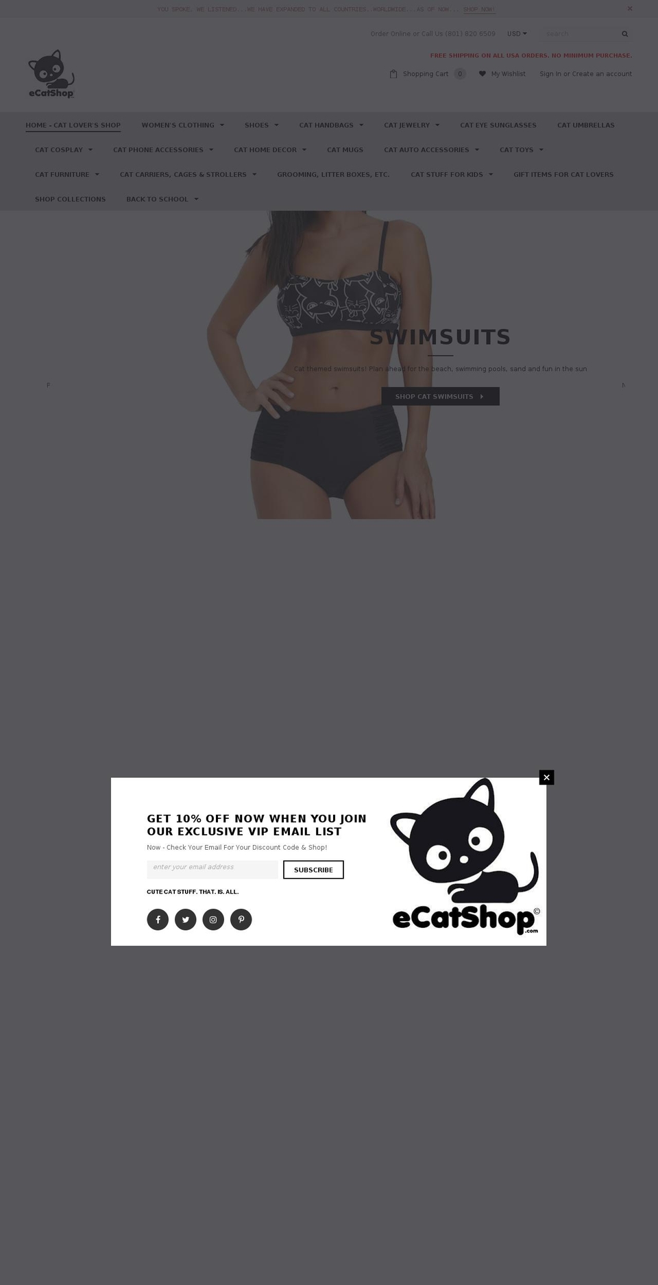 ecatshop.com shopify website screenshot