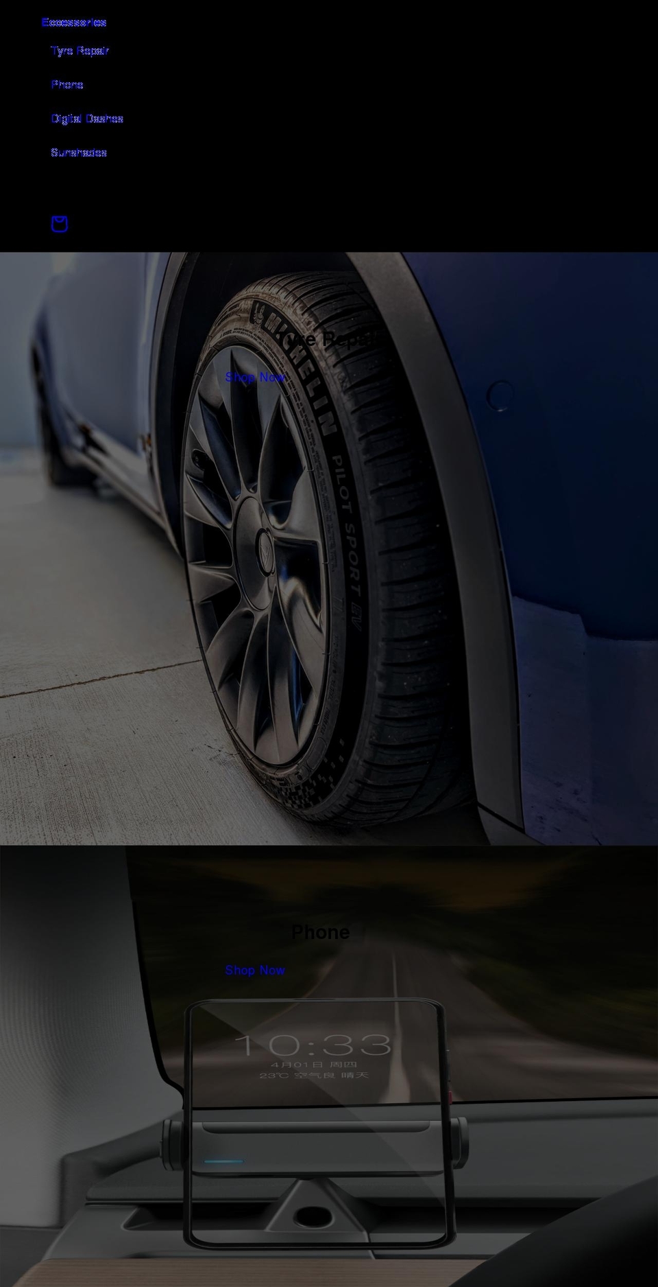 eccessories.com.au shopify website screenshot
