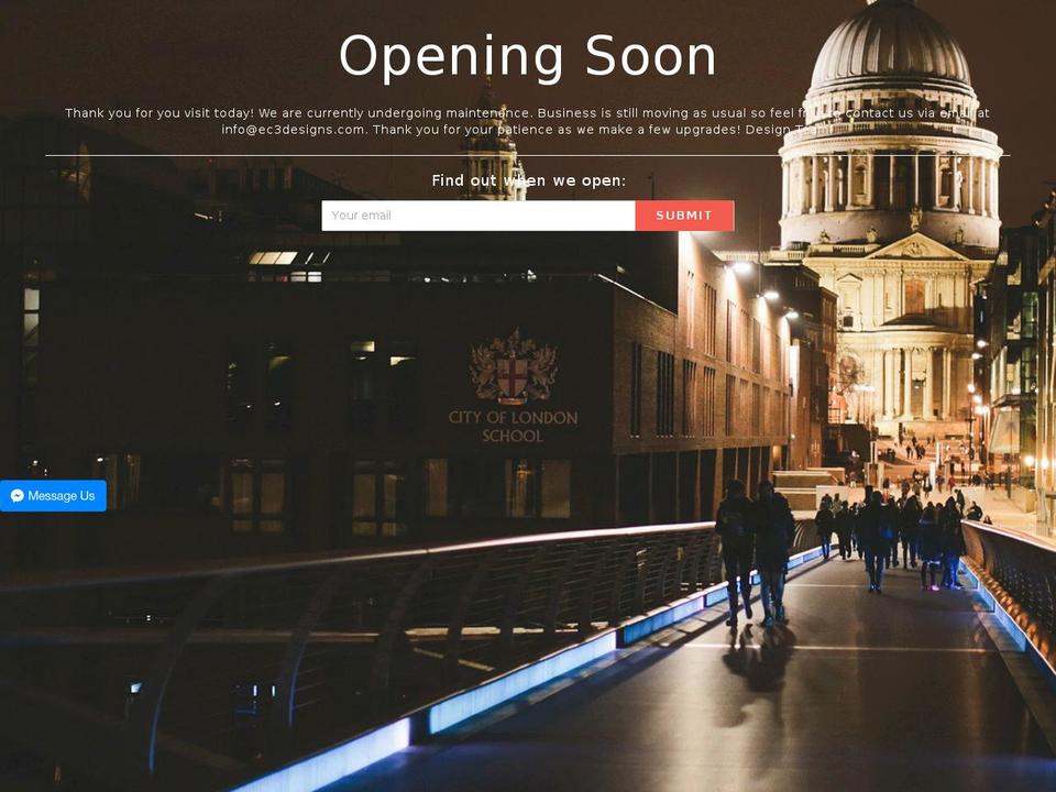 eccustomcreations.com — Shopify storefront screenshot