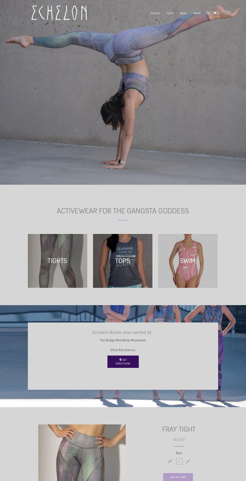 echelonactive.com — Shopify storefront screenshot