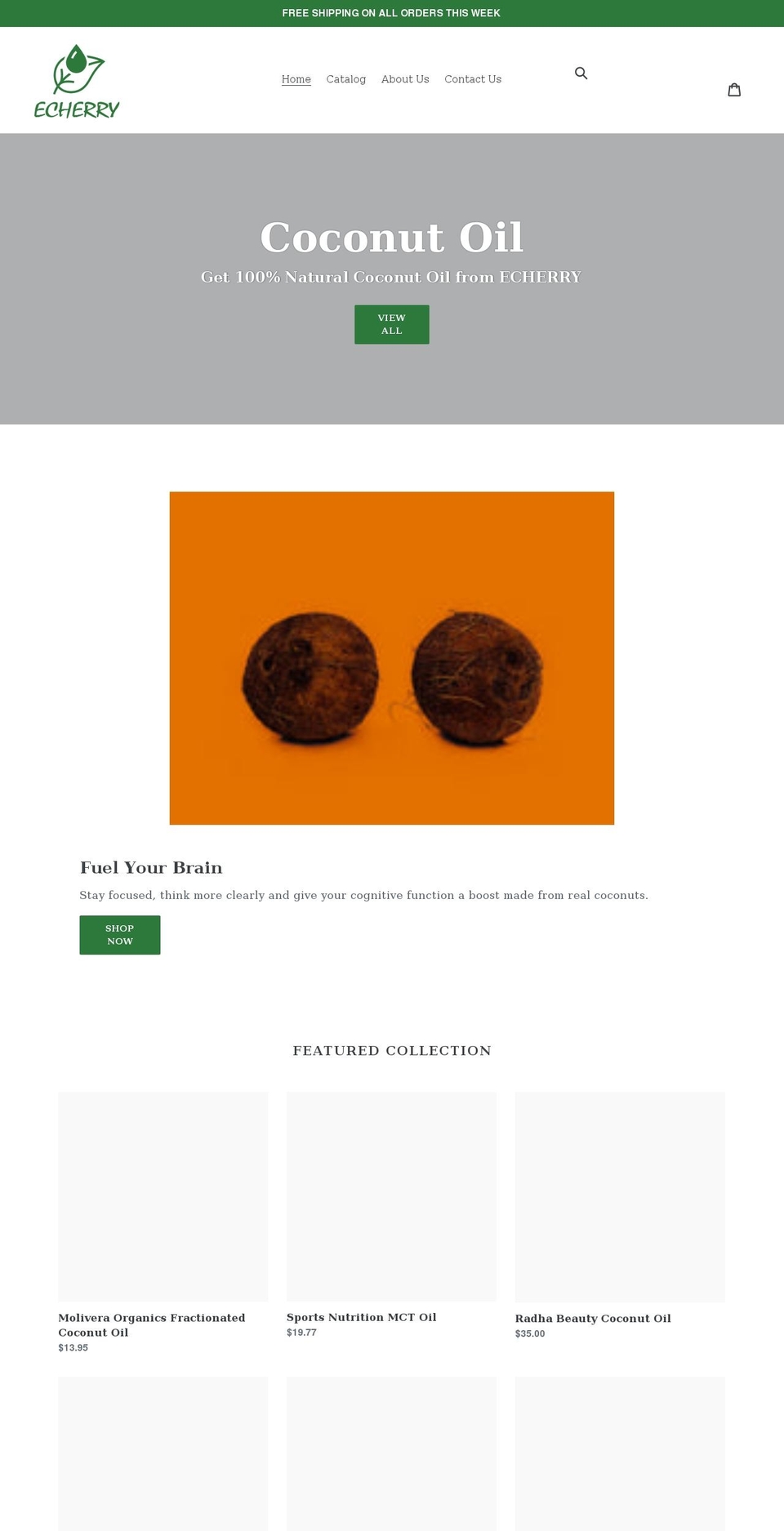 echerry.us shopify website screenshot