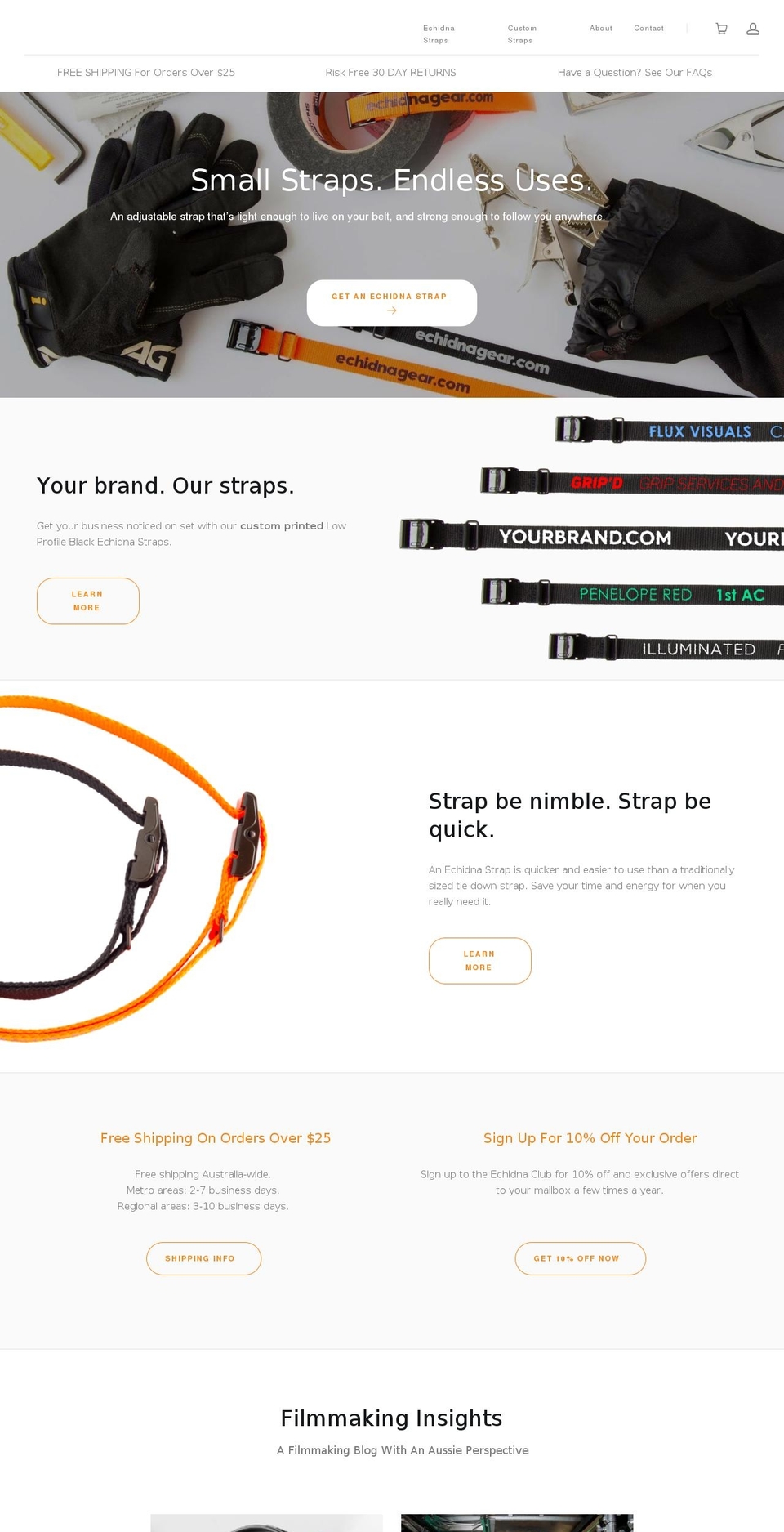 echidnagear.com — Shopify storefront screenshot