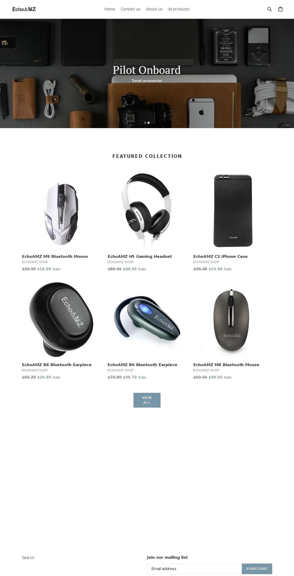 echoamz.com — Shopify storefront screenshot