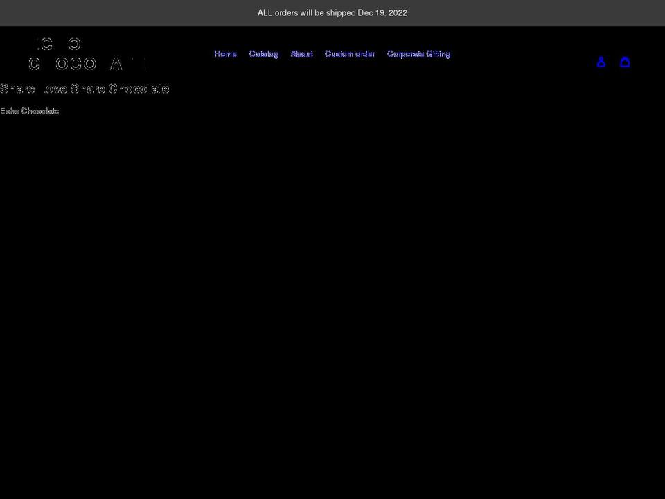 echochocolate.com shopify website screenshot