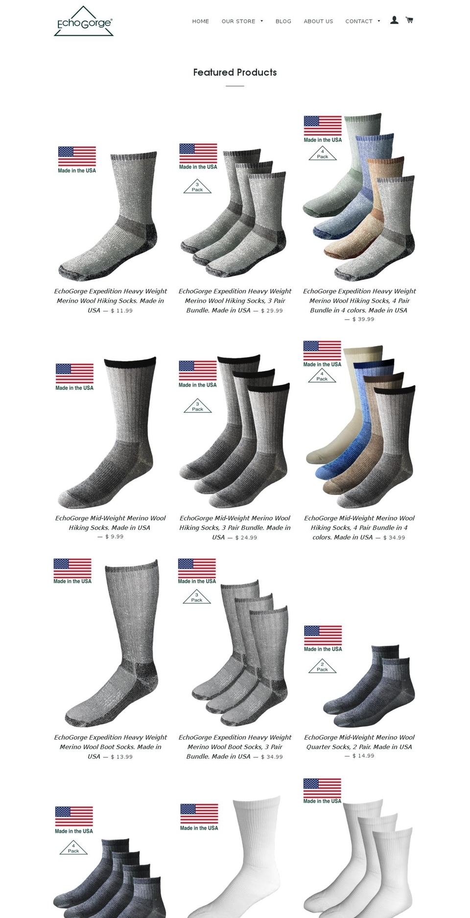 echogorge.com shopify website screenshot