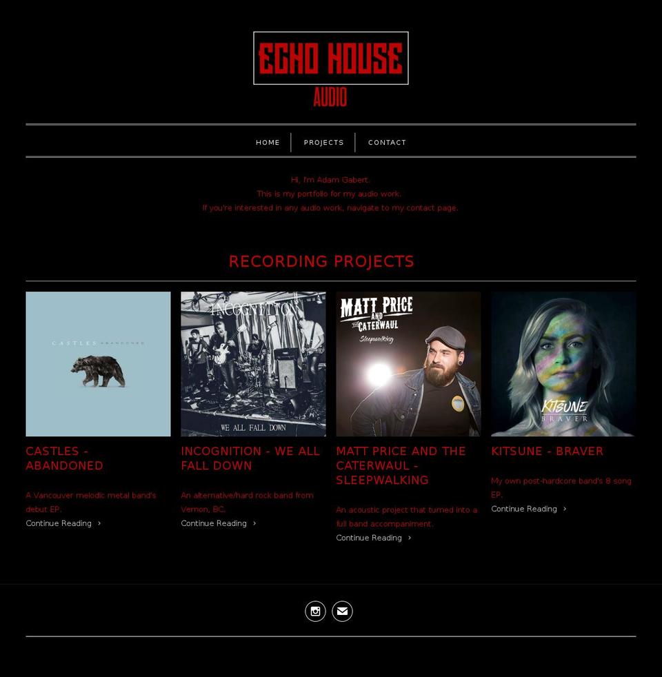 echohouseaudio.com — Shopify storefront screenshot