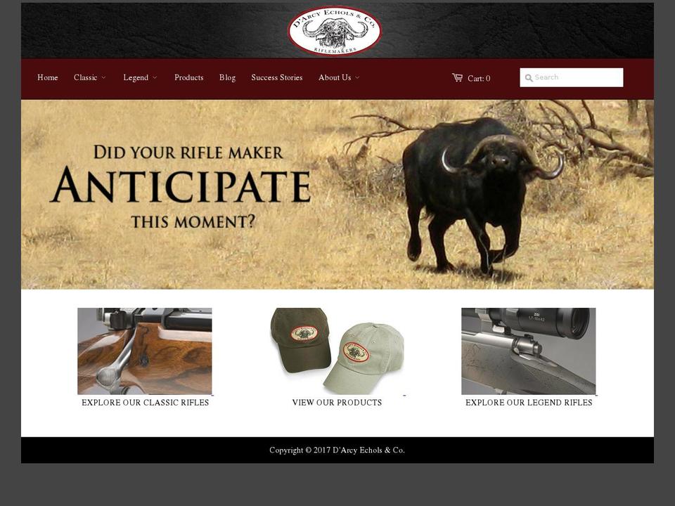 echolsrifles.com shopify website screenshot