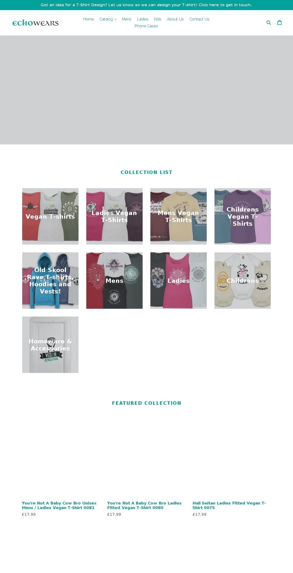 echowears.com — Shopify storefront screenshot