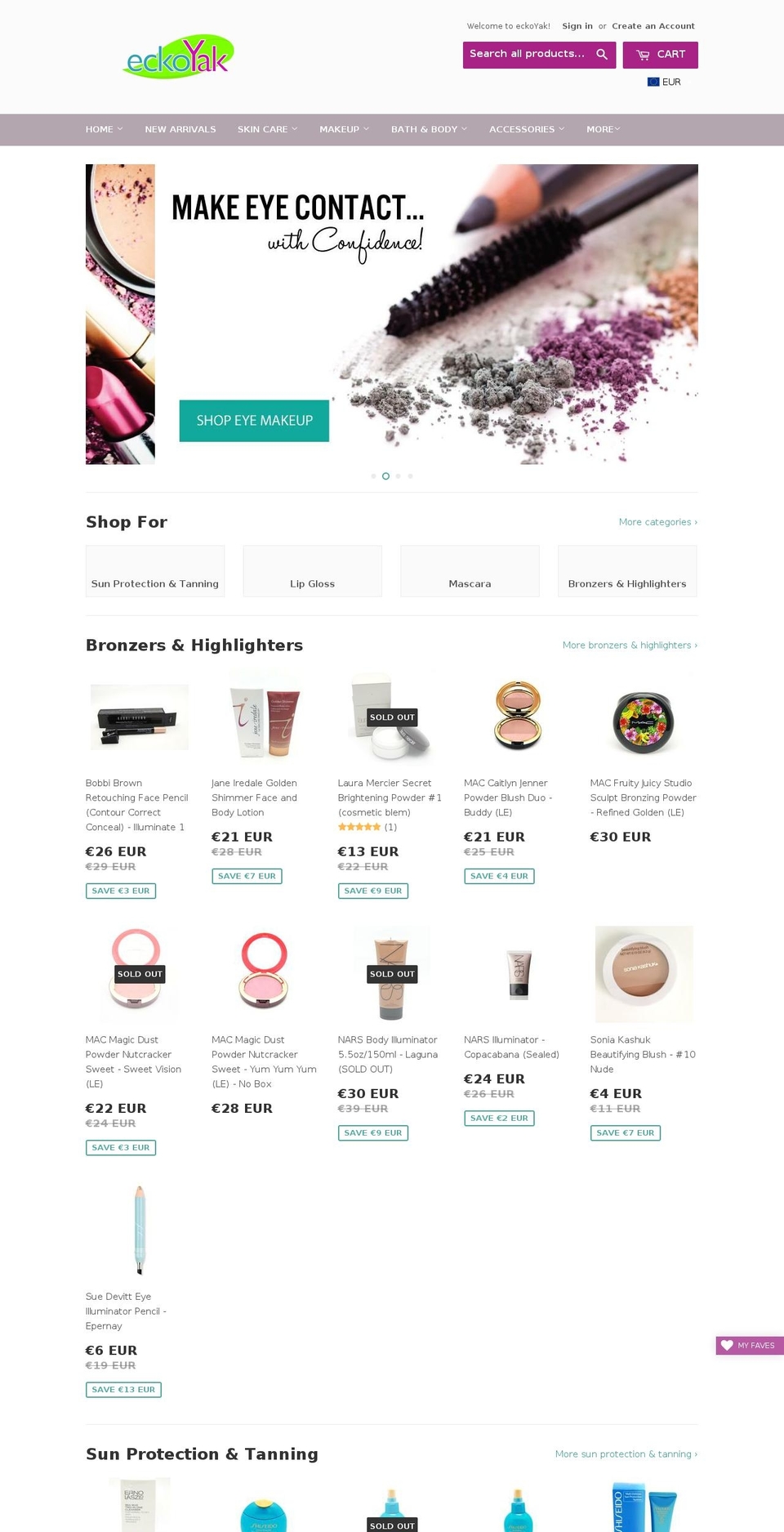 echoyak.com — Shopify storefront screenshot