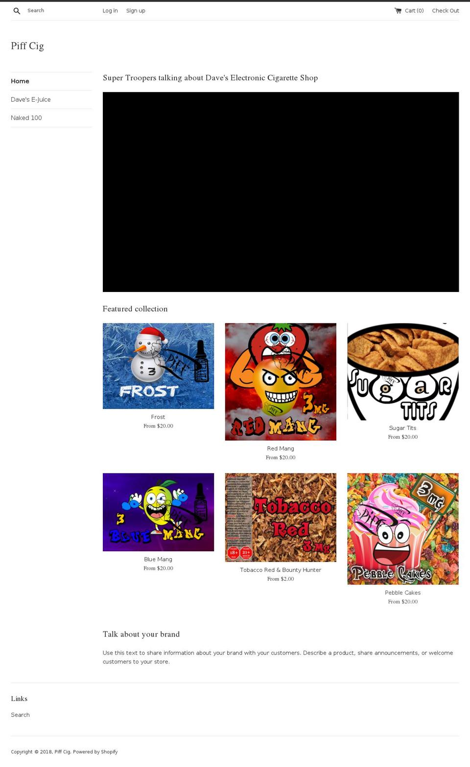 ecigsny.com — Shopify storefront screenshot