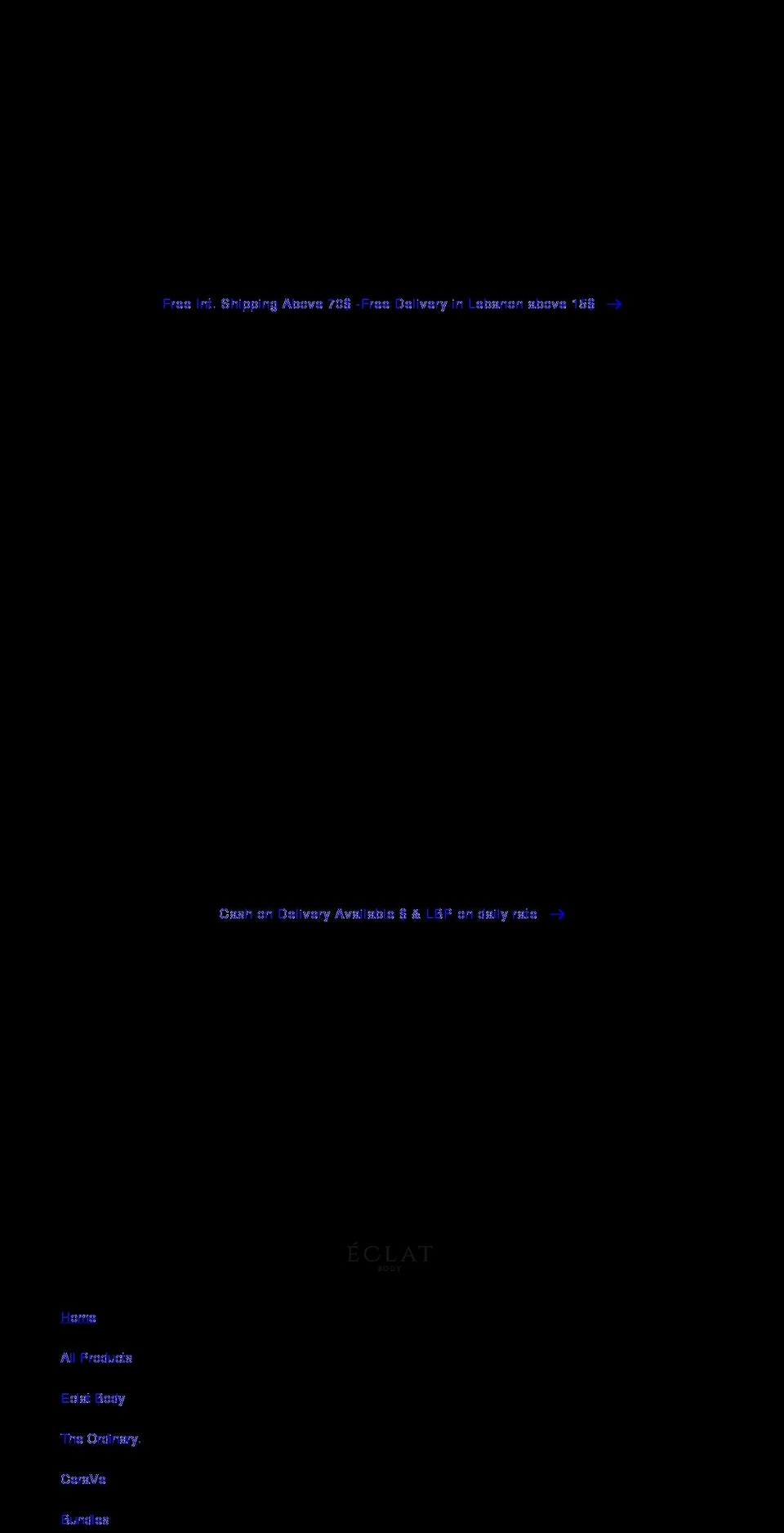 eclatbody.com shopify website screenshot