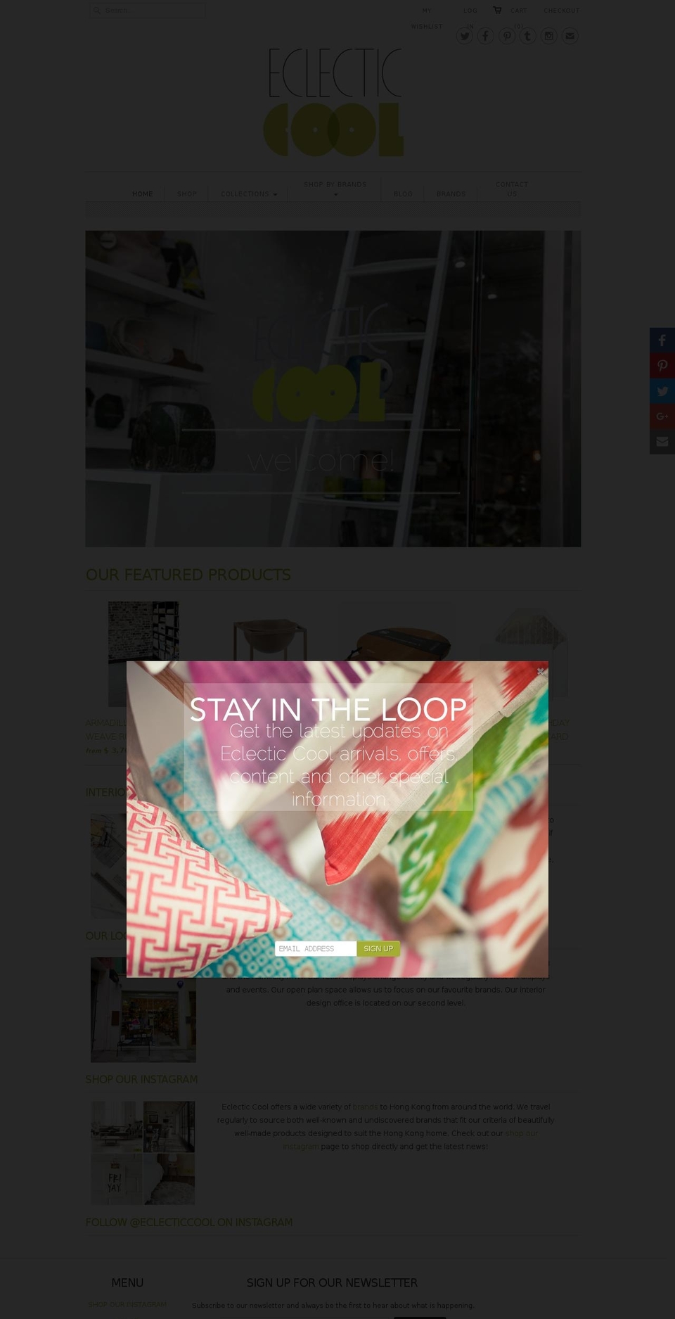 eclectic-cool.com shopify website screenshot