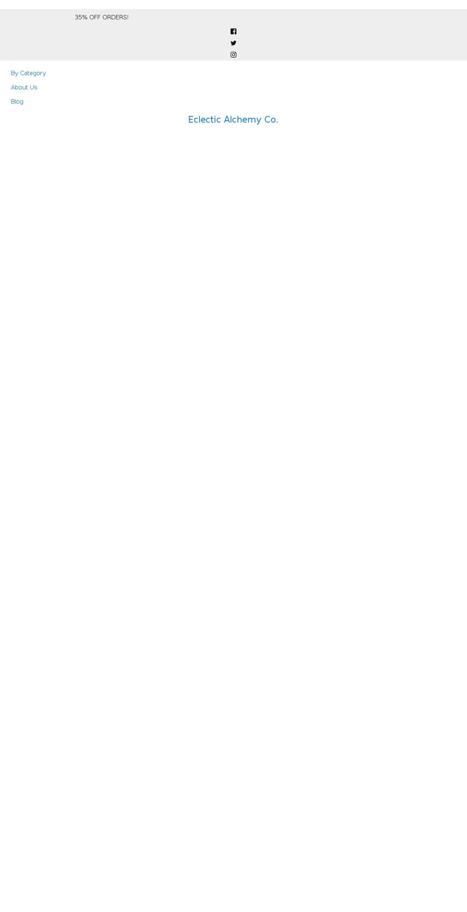 eclecticalchemyco.com shopify website screenshot