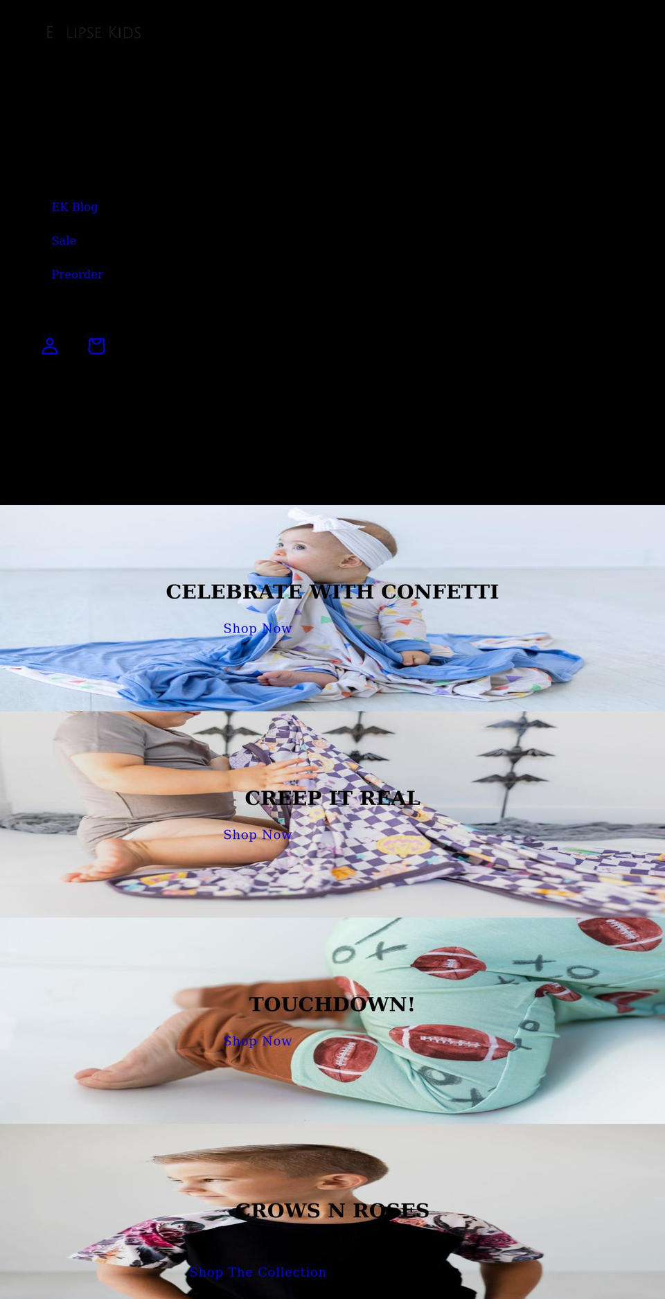 eclipsekids.com shopify website screenshot