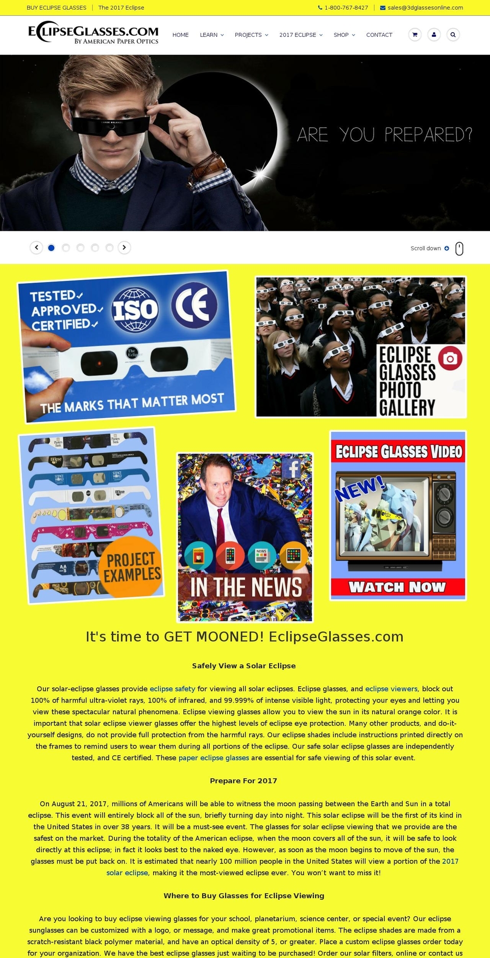 eclipsing2017.com shopify website screenshot