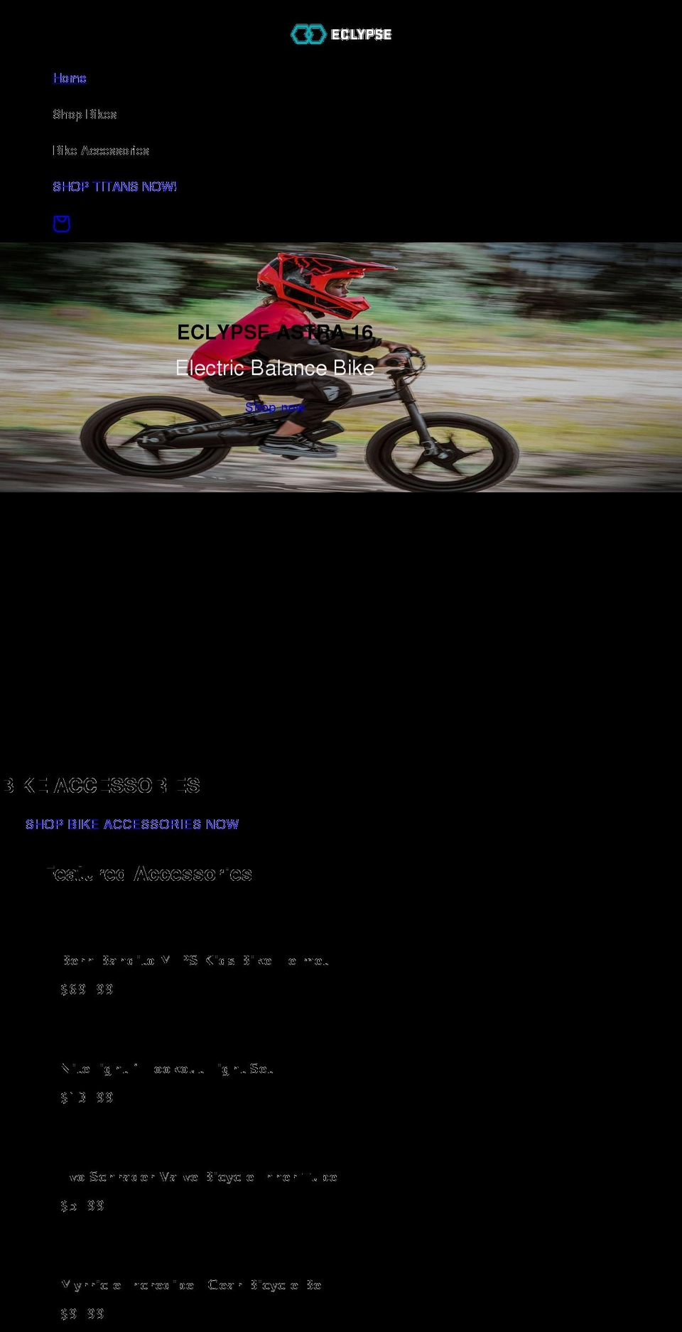 eclypsebike.com shopify website screenshot