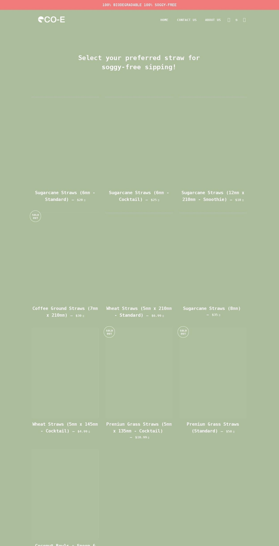 eco-e.com.au shopify website screenshot