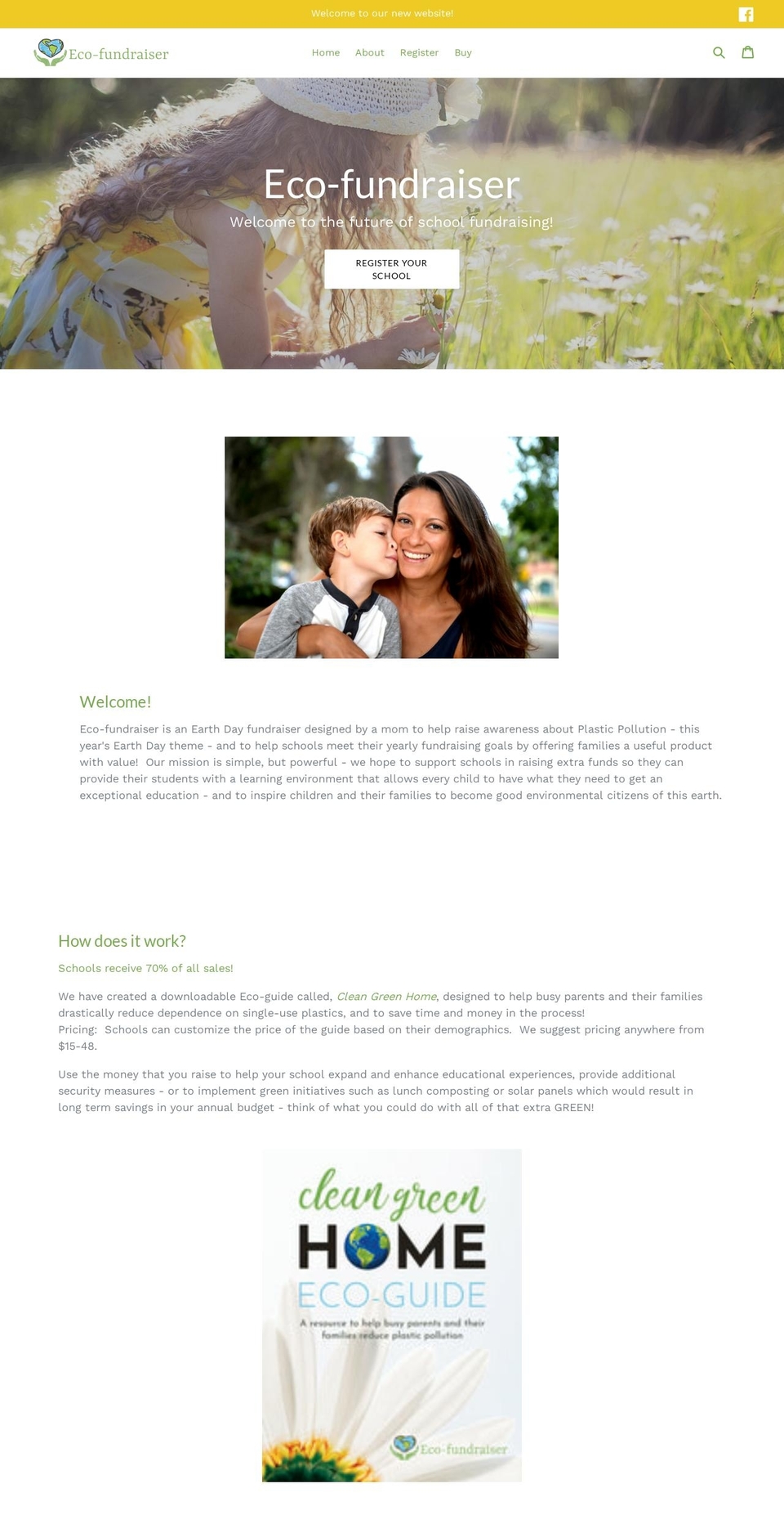 eco-fundraiser.com — Shopify storefront screenshot